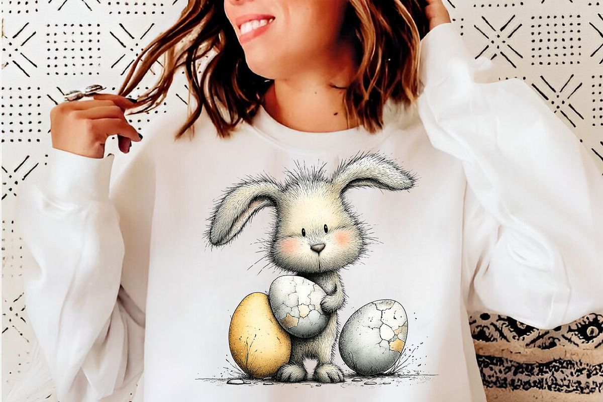 Quirky easter bunny bundle, an Illustration by SinaCreation (Photo 9 of 11)