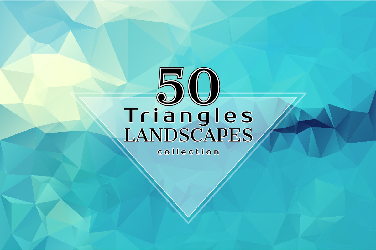 Triangles LANDSCAPES Collection, a Texture Graphic by ekaart (Photo 4 of 10)