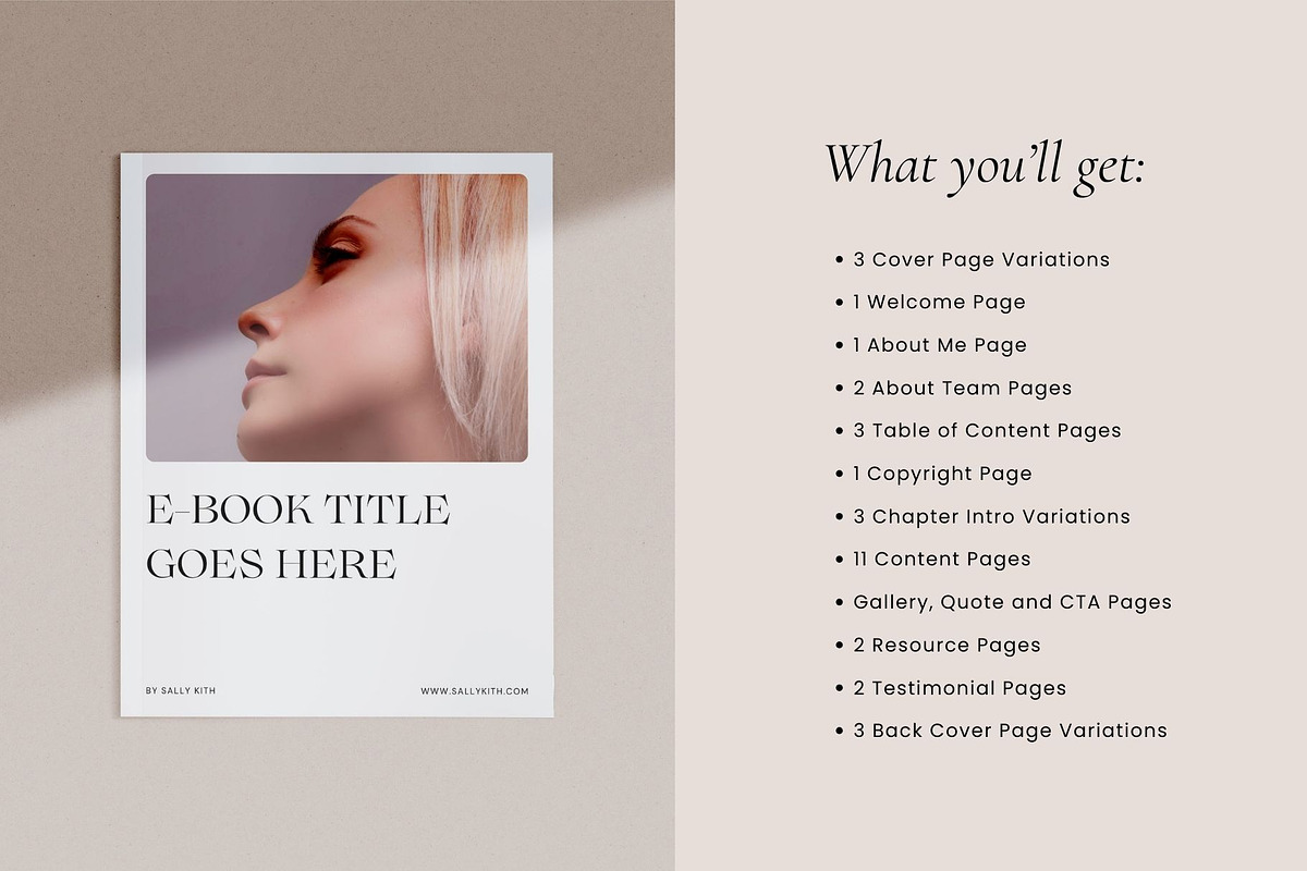 DEMURE Sales Ebook Template CANVA, a Design Template by BoldNStudio (Photo 2 of 10)