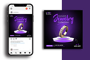 Jewelry Social Media post, a Social Media Template by Vectorzone (Thumbnail 1 of 3)