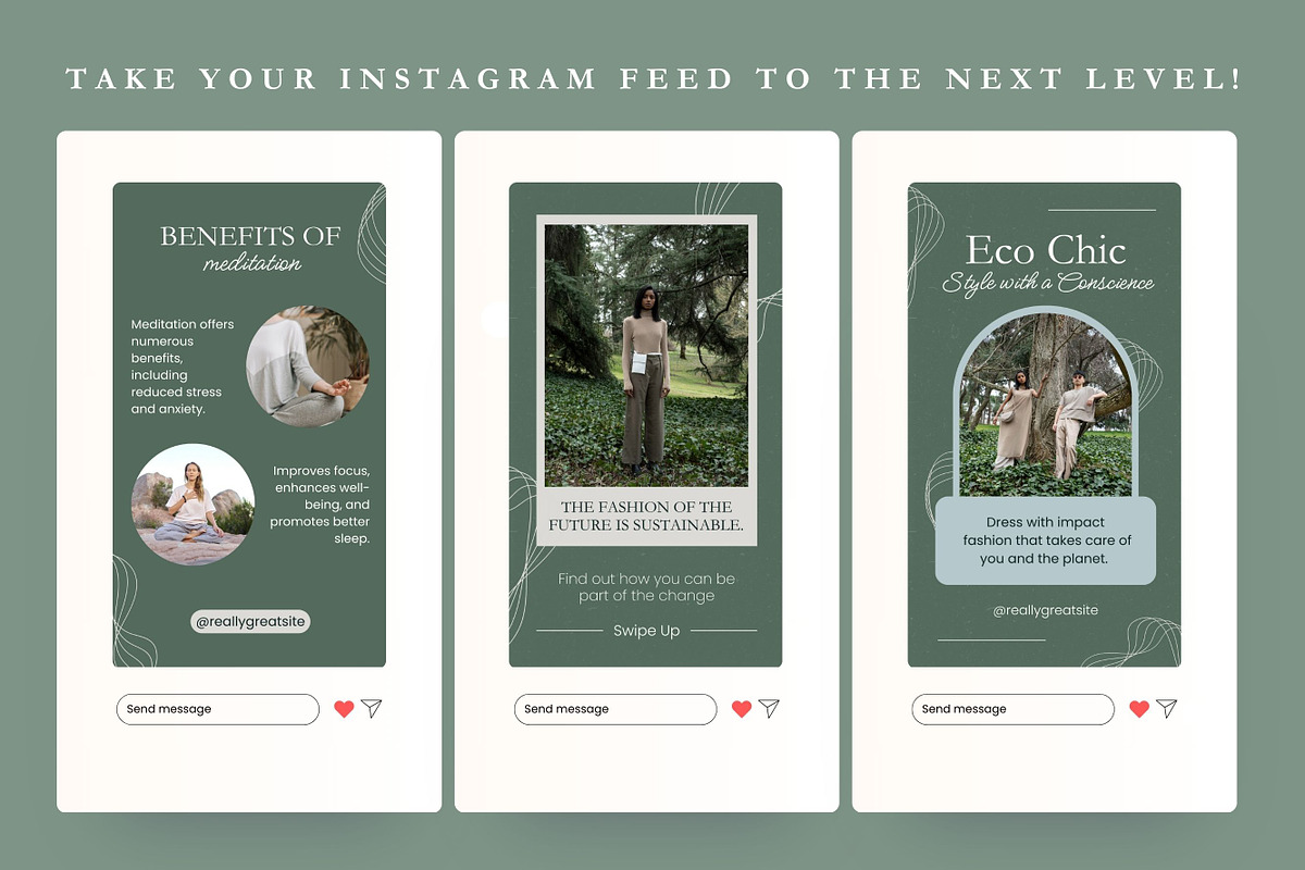 50 Organic Stories Canva Templates, a Templates & Theme by TemplateCastleStore (Photo 5 of 9)