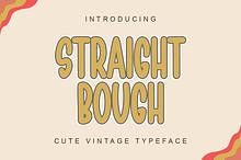 Straight Bough - Cute Vintage Font