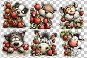 Peeking Animals Watercolor Clipart, an Animal Illustration by Nicolle's Colorful Art (Thumbnail 5 of 5)