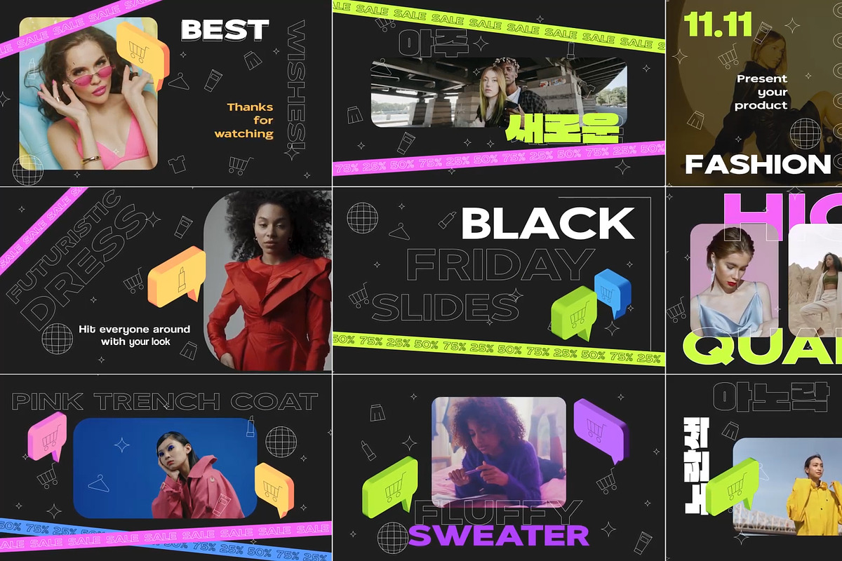 Black Friday Slides DaVinci Resove, a Templates & Theme by 2dfx (Photo 1 of 2)