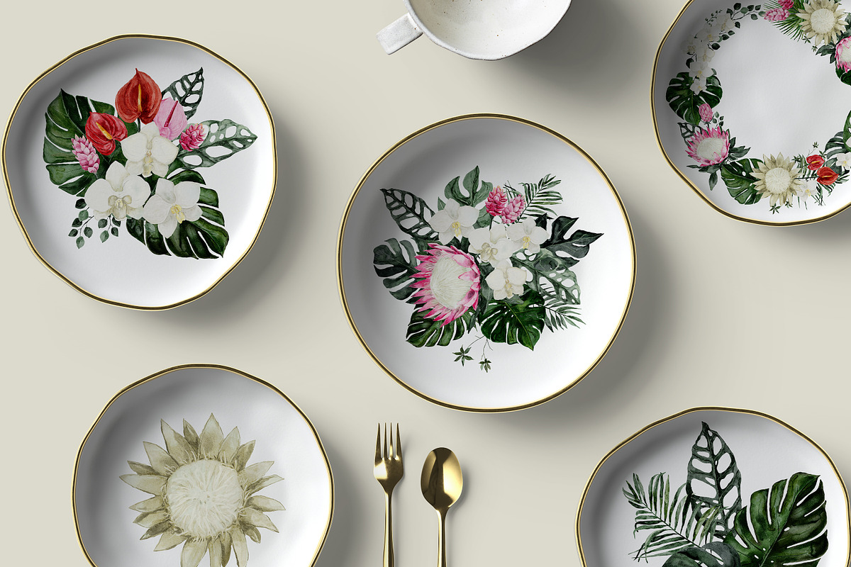 Protea - tropical collection, a Texture Illustration by Backyard Rose (Photo 9 of 22)