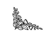 Floral Corner Ornament Clipart Bundl, an Illustration by Creativeshirt (Thumbnail 19 of 48)