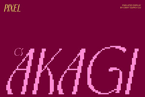 CS Akagi Pixel, a Sans Serif Font by Craft Supply Co.