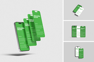 Social Media Mockup, an iPhone Mockup by Pikachudesign
