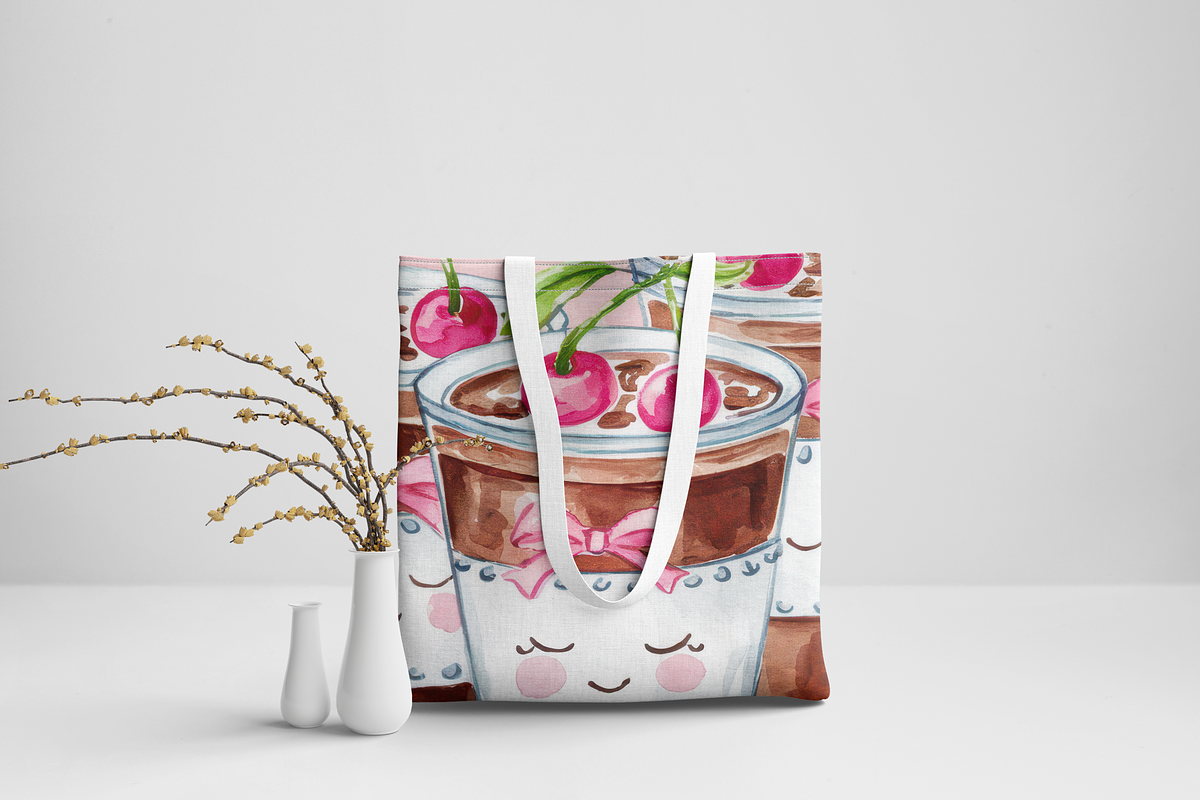 Cute Blossom Latte, a Background Graphic by Curve Design (Photo 5 of 7)