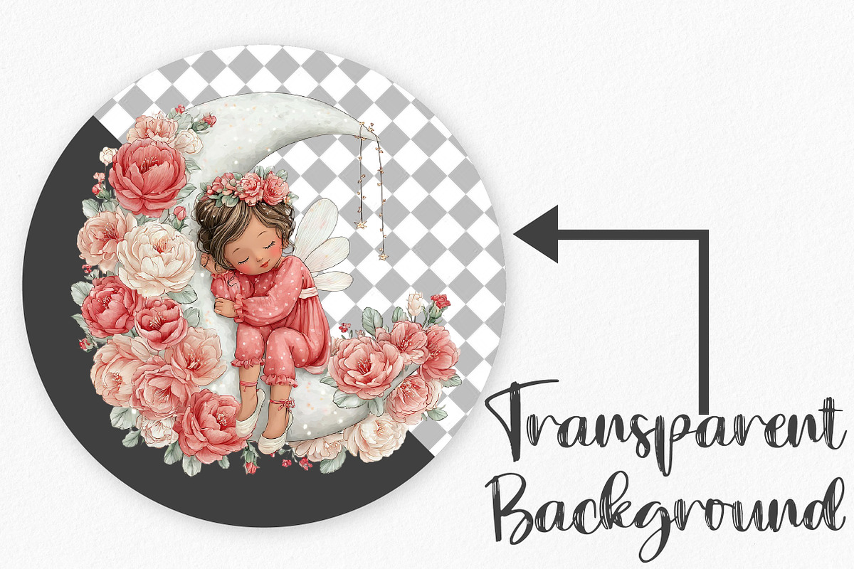 Watercolor Valentine Fairy Clipart, an Illustration by Canvas Craft (Photo 2 of 6)