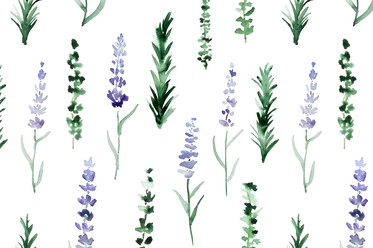 Lavender, rosemary, thyme, a Pattern Graphic by Anya-D (Photo 1 of 4)