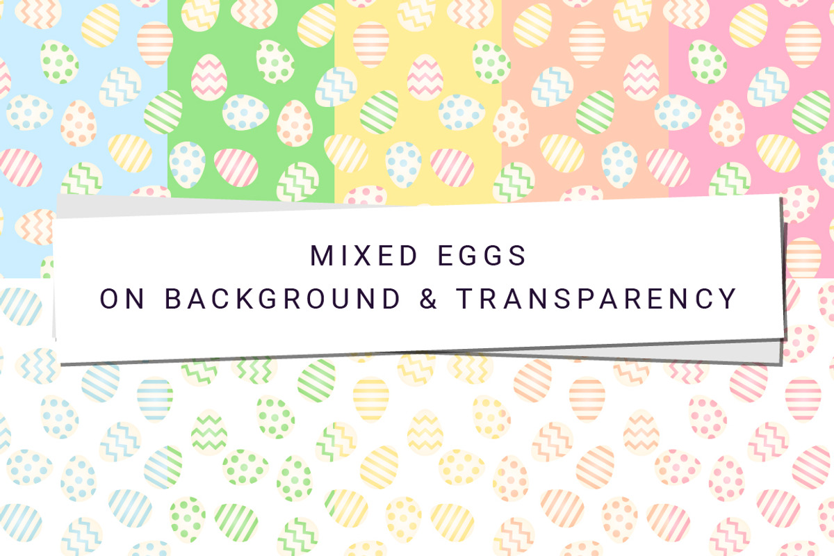 55 Easter Eggs Vector Patterns, a Pattern Graphic by Anne Elster Design (Photo 6 of 7)
