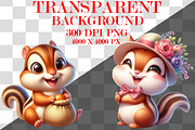 Cute Chipmunks Clipart Bundle, an Animal Illustration by Craft Nest (Thumbnail 3 of 5)