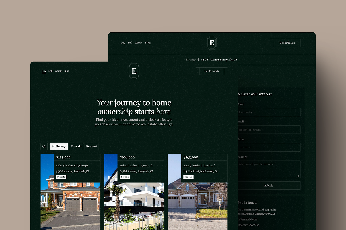 Emerald, a Landing Page Template by Kayode Sasona (Photo 3 of 3)