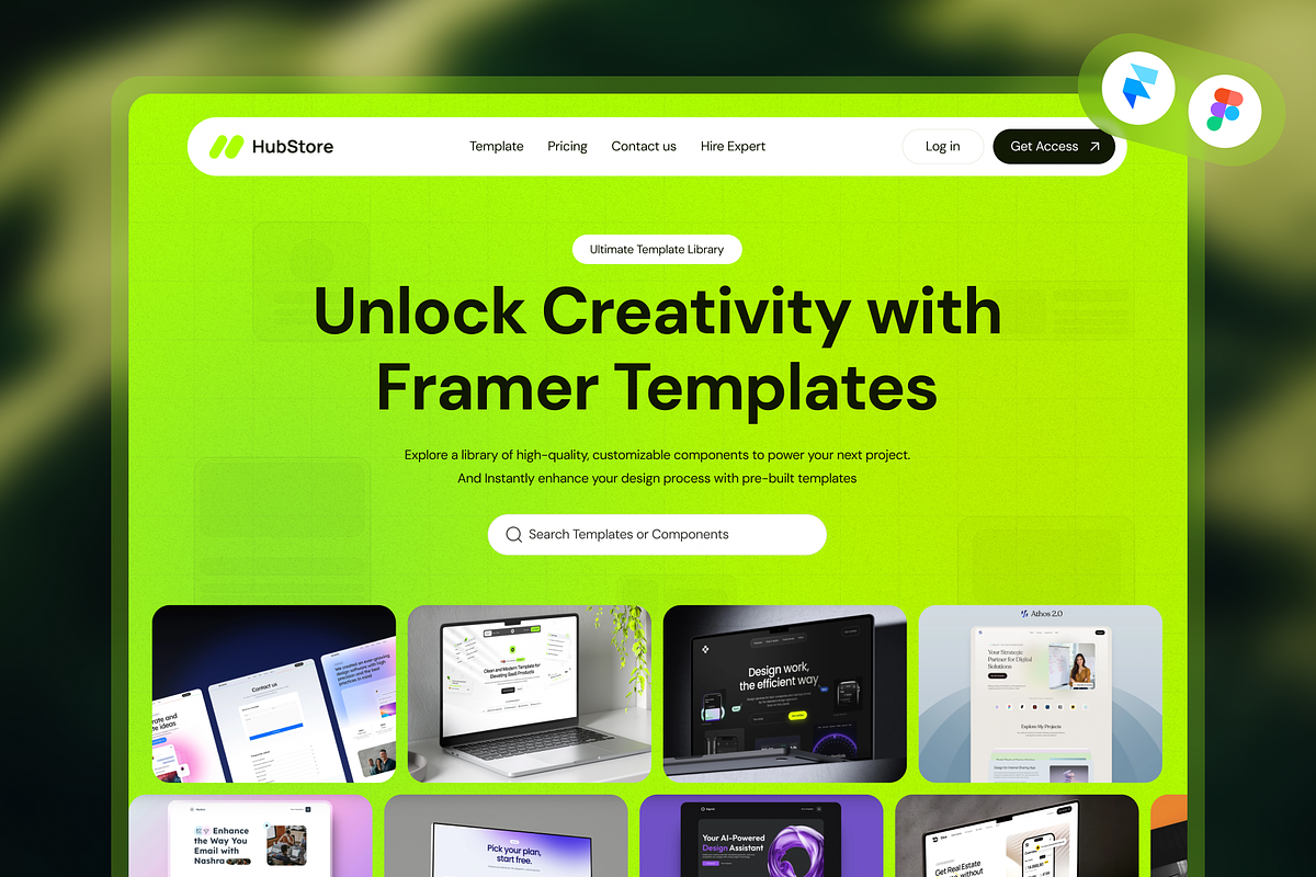 HubStore — Sell Products | Framer, a Landing Page Template by Pentaclay (Photo 1 of 4)