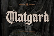 Matgard Blackletter Typeface, a Blackletter Font by Ronny Studio (Thumbnail 1 of 9)