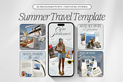 Summer Travel Instagram Templates, a Social Media Template by ZenSocialDesigns (Thumbnail 1 of 9)