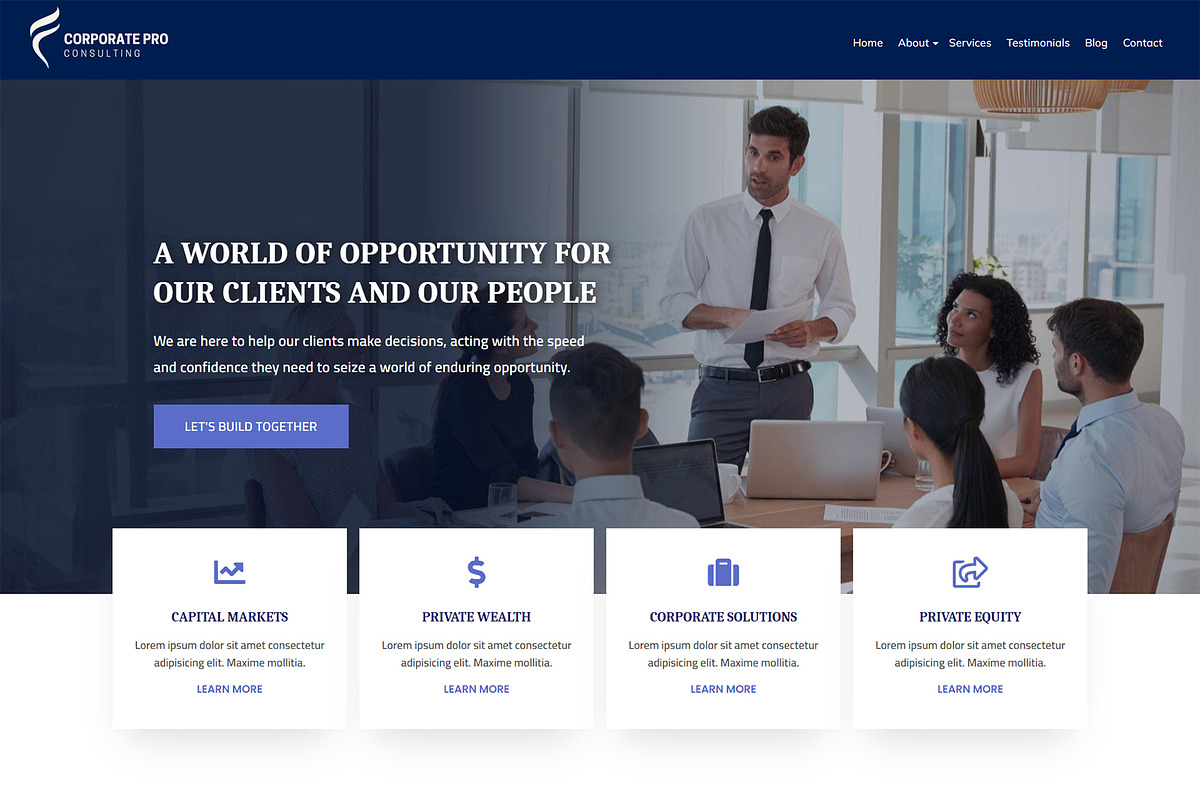 Business WordPress Theme - CorporatePro