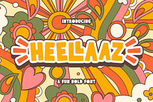 Heellaaz is a Fun Bold Font
