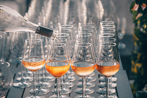 Rose Wine Glass