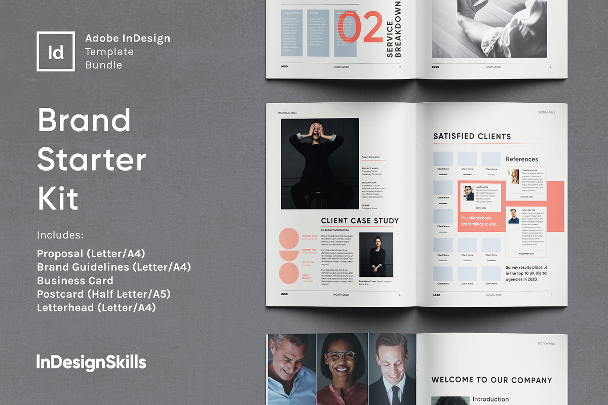 Brand Starter Kit, a Branding & Logo Template by InDesignSkills (Photo 2 of 16)