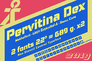 Pervitina Dex -2 Fonts-