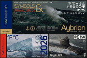 Aybrion - Sans Serif Font Family, a Sans Serif Font by Artistic & Unique (Thumbnail 12 of 15)
