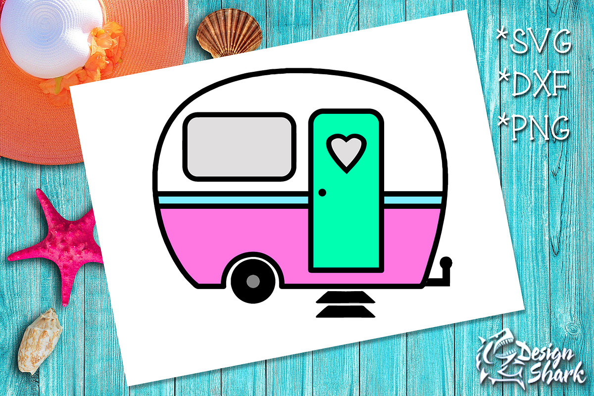 Cute Camper SVG/DXF/PNG, a Pattern Graphic by crystal.baier