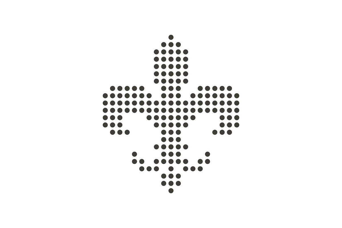 Fleur De Lis Tech Dots Logo, a Branding & Logo Template by Buqancreative