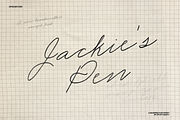 Jackie's Pen - A Handwritten Script, a Handwritten Font by Studio Madly (Thumbnail 1 of 4)