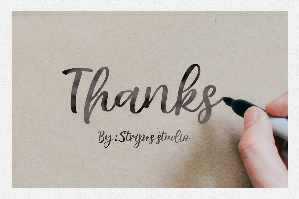 Moslia Handwritten Font, a Handwritten Font by Stripes Studio (Photo 8 of 8)