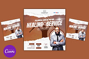 Church Healing Service Editable Post, a Social Media Template by Mishek Munene (Thumbnail 2 of 4)
