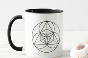 Sacred Geometry Black Set Mandalas, an Object Graphic by GraphicRedStudio (Thumbnail 7 of 8)