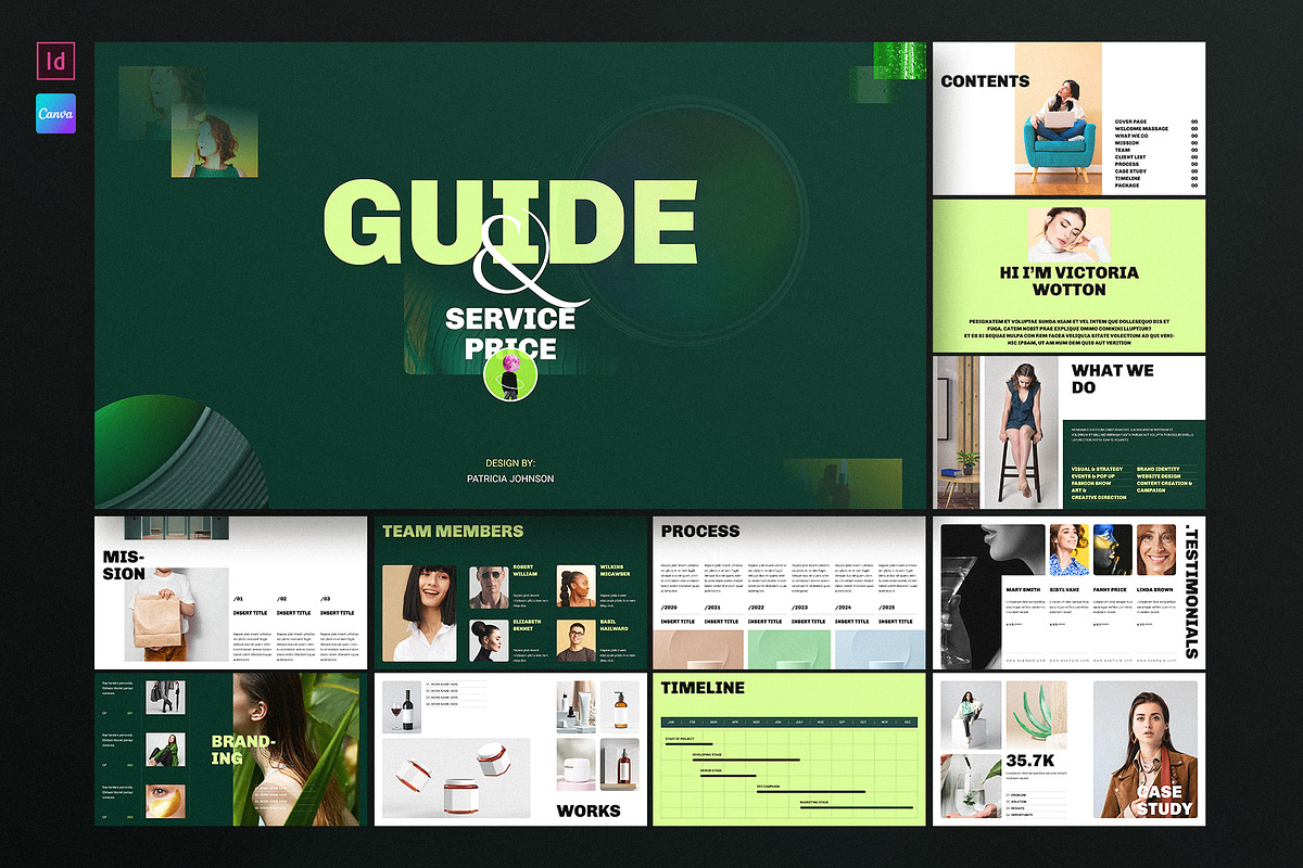 Services Guide Presentation Template, a Presentation Template by E-Type (Photo 1 of 6)