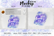 Sublimation 14x24 in desk mat mockup, a Merchandise Mockup by StyledProductMockups (Thumbnail 1 of 6)