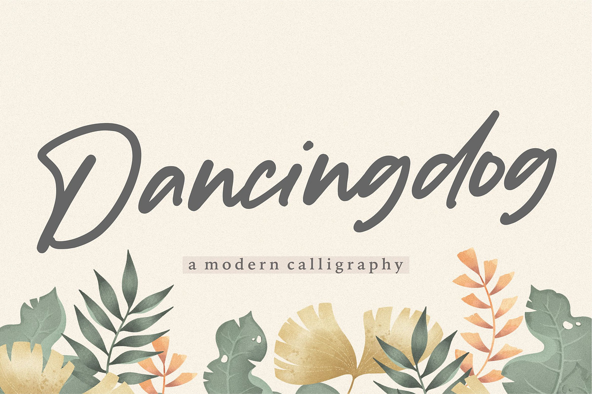 Dancingdog - Modern Calligraphy Font, a Script Font by Balpirick Studio (Photo 1 of 7)