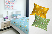 Bee Seamless Patterns set, a Pattern Graphic by linakilljoy (Thumbnail 3 of 3)