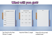 SIMPLE PLANNER 2026 2027, a Print Template by EffahArt (Thumbnail 3 of 3)
