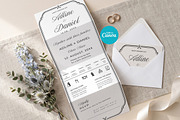 Elegant Black Cream Wedding Invite, an Invitation Template by Arslan (Thumbnail 2 of 3)