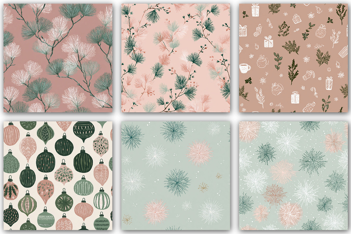 Seamless Christmas Pattern, a Pattern Graphic by DreamCafeArt (Photo 5 of 7)