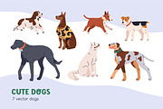 Cute dogs of different breeds set, an Animal Illustration by Good Studio (Thumbnail 1 of 7)
