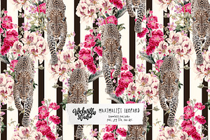 Maximalist Leopard Wallpaper, a Wallpaper Graphic by Bloomart Studio