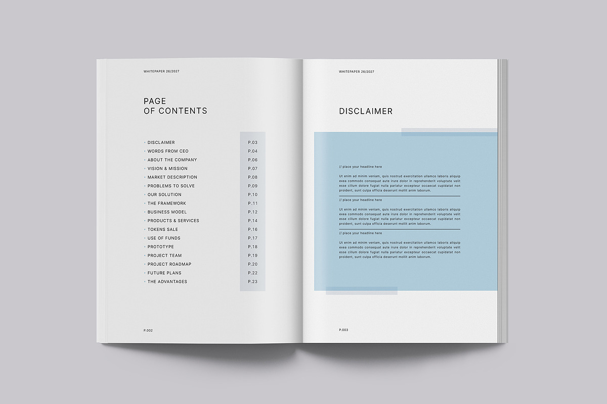 Business White Paper Template, a Brochure Template by Designsoul14 (Photo 5 of 12)