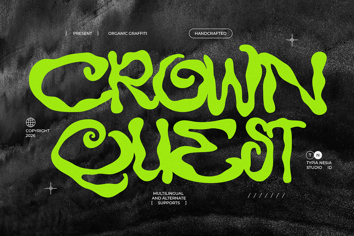 Crown Quest, a Handwritten Font by Typia Nesia (Photo 1 of 10)
