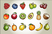Fruit and Vegetable Vector Clip Art, an Illustration by Lady Spy (Thumbnail 2 of 5)