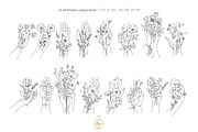 WILDFLOWER LINE ART, an Object Illustration by Kate Art (Thumbnail 9 of 22)