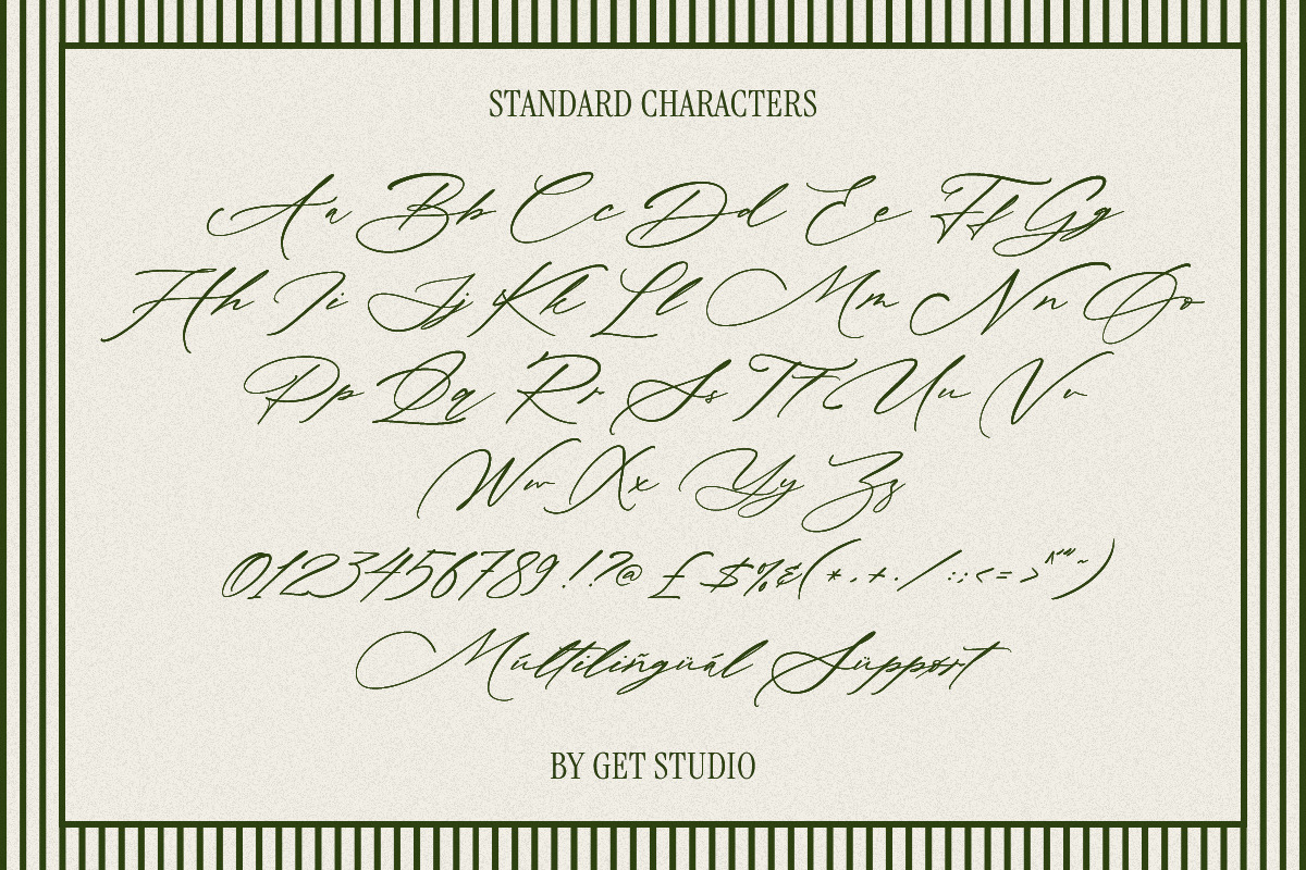 Prystoria Script, a Script Font by Get Studio (Photo 9 of 10)