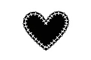 Stitched Heart Silhouette Vector Bun, an Illustration by Designs_River (Thumbnail 11 of 41)