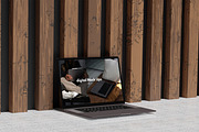 Laptop Mockup, an Android Mockup by kebunmockup (Thumbnail 2 of 5)