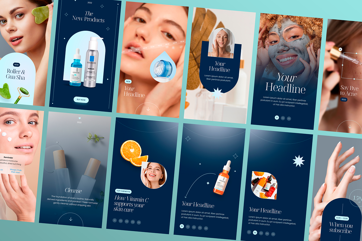 Instagram Cosmetology Posts, Stories, a Social Media Template by Creative Instagram shop (Photo 3 of 5)